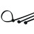 鸣固 自锁式尼龙扎带 塑料固定扎线带 电线捆扎线束带 黑色5*350/250条 ZH1629