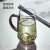雅漫林玻璃绿茶杯个人专用水杯高颜值胡桃木把花茶杯泡茶家用耐高温杯子 加厚底透明致愿杯450ml 400mL(不含)600mL(含)