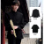 煋程（XINGCHENG）新中式男装中国风西服套装男西装立领唐装外套男款学生国潮中山装 X01黑色+黑色T恤+882黑色 M
