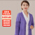 英格杰家秋冬医护加绒针织护士服医生外套护士长袖大褂 深紫色-半身加绒 S-3XL（可备注） 