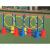 德威狮定制幼儿园早教中心万象组合感统训练器材 路障路标 跨栏标志桶交通锥 翠绿色 14件套