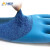 星宇（XINGYU）双子星A333 双层浸胶手套 防滑耐磨劳保手套 工作防护手套 M码 2副装 （紫色+蓝色）