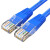 沃德森超五类网线 高速CAT5e百兆网络连接线 电脑网络跳线 超五类跳线 蓝色3米