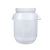 工创优品 发酵桶加厚塑料桶化工桶大口圆桶带盖密封酵素桶食物可用储水桶 白色25L 特厚款