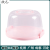 萝塑透明蛋糕盒重复使用家用保鲜生日6/8八10寸透明加高保存手提包装 8寸粉色双层 +8寸重复使用垫片