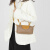 酷奇袋鼠 KQ轻奢品牌时尚女包手提包潮流新款感小众单肩斜挎包 棕色