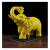 山头林村陶瓷大象摆件一对 白色陶瓷大象摆件一对吉祥如意家居客厅装饰乔 黄色宝象