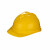 金能电力安全帽ABS 国标工地建筑电力施工安全头盔防砸施工帽V孔透气黄色不含配件