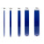 鼎红 5S桌面定位标识胶带白板表格划线分格警示贴条蓝色5mm*66m（10卷） 