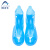 阿力牛 AZF86 PVC注塑一体成型防雨鞋套 加厚耐磨雨鞋套 蓝色高筒 S(34-35码) 