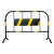 佑工信 铁马护栏商场排队围栏交通安全道路围挡 1.2米高*2米长（黑黄2.5公斤重） 单位：个