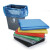 冰禹 BYjj-143 垃圾分类加厚垃圾袋 彩色大号干湿垃圾分类袋 彩色塑料平口袋 蓝色100*120（50个）