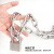 捷斯沃尔 304不锈钢链条挂锁防盗链锁 4mm链条1米+30mm不锈钢锁通开