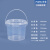 奶茶水果捞月饼打包桶糖水桶塑料桶透明小桶有盖密封桶冰粉打包盒 750ml-密封易开*2个