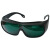 电焊面罩焊接防强光防紫蓝红激光防护板材激光打标机电焊眼镜 1035墨绿色激光护目镜