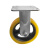 工孚 铁芯尼龙脚轮 黄色 工业尼龙轮 移动轮 脚手架轮 定向万向刹车轮 单位：个 4寸重型单轮 