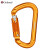 哥尔姆 D型锁扣 GM909自动锁橘色 登山扣 铝合金 锁扣 安全扣 登山 攀岩装备 户外