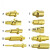 磁吸弹簧顶针电流针导电触点弹簧探针插针伸缩弹性铜顶针 A574