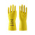 兰浪(LANON) SR206 天然橡胶防护手套 耐酸碱防滑清洁手套 喷绒内衬 1副 9(L)码