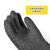 锐麻 橡胶颗粒喷砂手套65cm乳胶防护手套喷砂机专用工业耐磨黑色加厚 颗粒喷砂手套65cm 1双 