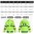 普舍（PUTSCHE）劳保雨衣外卖执勤男女反光分体式雨衣雨裤套装 经典款-150D蓝格绿 170码 