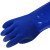 海太尔(HTR)10-224 PVC防化手套耐油耐酸碱质内衬加绒胶皮防滑耐磨渔业劳保手套 蓝26cm 10