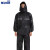 斯铂格 BGH-48雨衣雨裤套装反光双层帽沿 黑色双层双口袋2XL