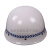 安保防爆防暴头盔校园安全帽盔迷战术盔器材装备用品 白色PC麦穗有徽有字