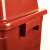 定制适用干湿分类垃圾桶大小号40升20L黑色户外可回收箱弹翻盖家商用餐饮 40升加厚桶-红色无盖 有害垃圾
