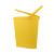 食安库 SHIANKU  食品级清洁工具 分色带盖刻度加厚塑料水桶 手提多功能清洁水桶 黄色 6L 不含桶盖