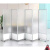 XMSJ钢化艺术玻璃屏风隔断客厅 办公室隔间挡板移动屏风挡板折叠推拉 透明亚克力1米*1.8米高