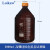 蜀牛玻璃棕色透明蓝盖丝口试剂瓶高硼硅蓝盖瓶100/250/500/1000ml/2000ml/50 高硼硅棕色 3000ml