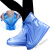 雨鞋套男女加厚高筒雨鞋套子 学生便携式雨靴耐磨防雨湿地面防护 大气黑 XXXL44-45