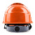 伟光ABS透气安全帽 新国标 抗冲击 欧式橘色旋钮式 1顶