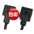 定制精品mPm一体化电磁阀线圈插头端子接线盒连接器DIN43650A插脚 带灯AC
