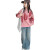 G.DUCKKIDS小黄鸭女童卫衣春季新款洋气儿童大童运动休闲长袖圆领上衣童装 粉色卫衣 120cm