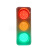 沸耐笙 FNS-31998 LED小型警示灯施工警示交通信号灯 125型红黄绿三灯铁壳 1台