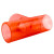 伟星PVC可视化线管配件 电工套管保护管配件 穿线管绝缘阻燃管件 等径三通 红色20mm（10个装）