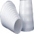 加厚塑料变径管排风管大小头异径管烟管转接口转换头通用变径头 灰色变径头150180mm