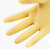 易美丽诺 LCF0781 38cm加长胶皮手套牛筋橡胶加厚防水劳保工业手套 黄色 S