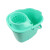 高带轮拖把桶经济型拖地桶塑料清洁水桶结实地拖桶老式拖布桶 绿色(单桶)