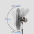大功率工业电风扇落地强力挂壁机械式家商用大风力烧烤工厂牛角扇 650落地扇塑钢叶 加长线粗网