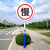 交通安全标识标志牌一车一杆减速慢行请勿跟车慢字行人禁止驶入限 定制 30x30cm