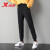特步（XTEP） 特步女装运动裤女秋春季针织跑步健身休闲运动长裤收口卫裤 黑色 L/170