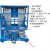 苏州久固牌铝合金升降机登高作业平台高空升降车液压平台电动梯子 9米双柱出口型