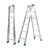 永光501铝焊梯铝合金梯子人字梯家用折叠梯双侧便携工程梯楼梯 2.1米7步梯