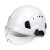 护目款安全帽工地施工男领导建筑工程国标加厚夏季透气头盔定制透气 SF06带护目镜款-白色