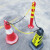 海斯迪克 警示防护塑料链条 路锥链条雪糕筒连接件安全警示链条 黄黑25米带2个挂钩 HKLZ-1
