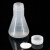 海斯迪克 HKCL-506 塑料三角烧瓶 直口加盖 带刻度锥形瓶平底试剂瓶(单拍不发) 500ml 