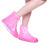 螺客岩（Locroyon）防雨鞋套  成人夏季防水防滑防雨鞋加厚耐磨雨具雨靴套一次性透明鞋套 LKY-611/白色-L
